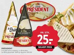 MENY PRÉSIDENT tilbud