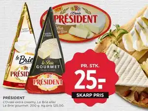 MENY PRÉSIDENT tilbud
