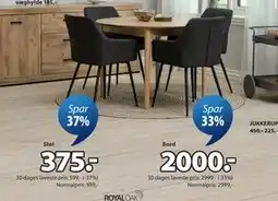 JYSK PURHUS spisebordsstol tilbud