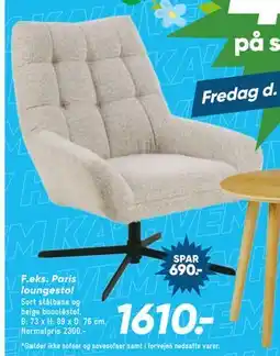 Bilka Paris loungestol tilbud