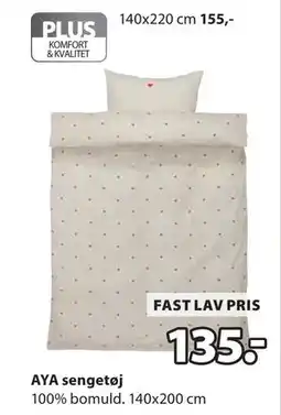 JYSK AYA sengetøj tilbud
