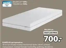 JYSK KAMELVA springmadras tilbud