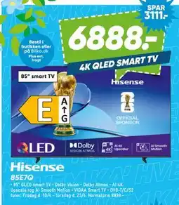 Bilka Hisense 85E7Q tilbud