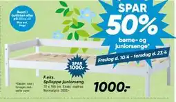 Bilka Spiloppe juniorseng tilbud