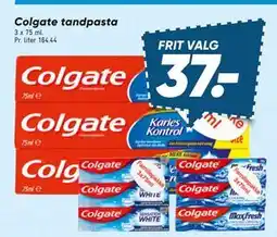 Bilka Colgate tandpasta tilbud