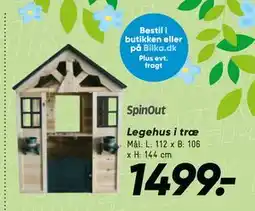 Bilka Legehus i træ tilbud