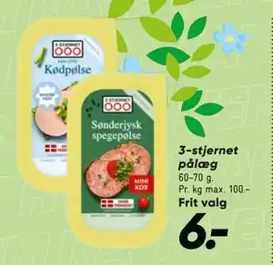 Bilka 3-stjernet pålæg tilbud