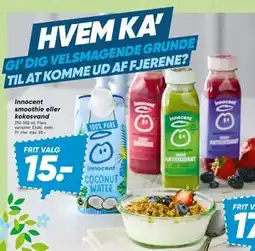 Bilka Innocent smoothie eller kokosvand tilbud