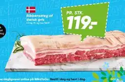 Bilka Ribbenssteg af dansk gris tilbud