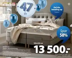 JYSK TONDRA + VOLA elevationsseng tilbud