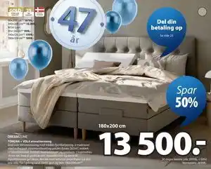 JYSK TONDRA + VOLA elevationsseng tilbud