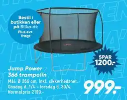 Bilka Jump Power 366 trampolin tilbud