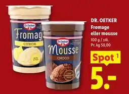 Lidl DR. OETKER Fromage eller mousse tilbud