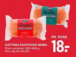 MENY HATTING FASTFOOD BRØD tilbud