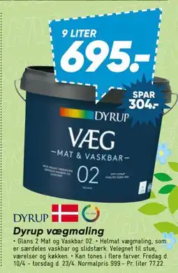 Bilka Dyrup vægmaling tilbud