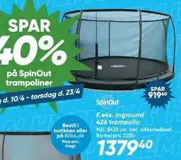 Bilka Inground 426 trampolin tilbud