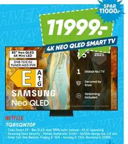 Bilka SAMSUNG TQ85QN70F tilbud