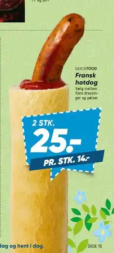 Bilka Fransk hotdog tilbud