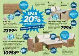 Bilka Spar 20% på Vila havemøbler tilbud