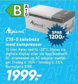 Bilka C15-S køleboks med kompressor tilbud