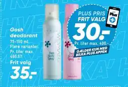 Bilka Gosh deodorant tilbud
