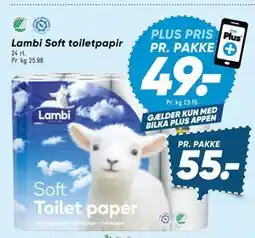 Bilka Lambi Soft toiletpapir tilbud