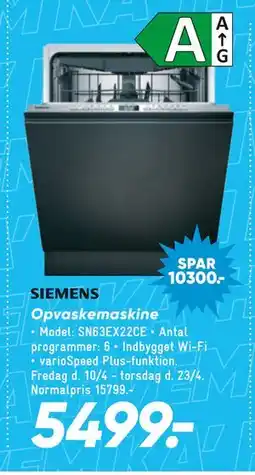 Bilka Opvaskemaskine tilbud