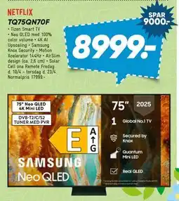 Bilka SAMSUNG TQ75QN70F tilbud