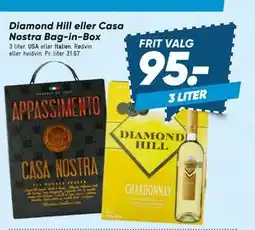 Bilka Diamond Hill eller Casa Nostra Bag-in-Box tilbud
