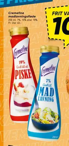 Bilka Cremefine madlavningsfløde tilbud