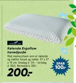 Bilka Kølende Ergoflow hovedpude tilbud