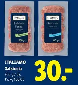 Lidl ITALIAMO Salsiccia tilbud