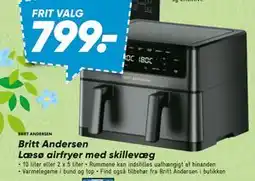Bilka Britt Andersen Læsø airfryer med skillevæg tilbud