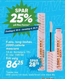 Bilka SPAR. 25%. på Max Factor tilbud