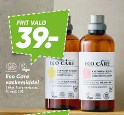 Bilka Eco Care vaskemiddel tilbud
