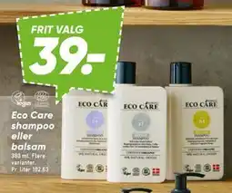 Bilka Eco Care shampoo eller balsam tilbud