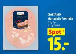Lidl ITALIAMO Mortadella farcitella tilbud