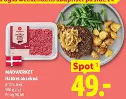 Lidl MADVÆRKET Hakket oksekød tilbud