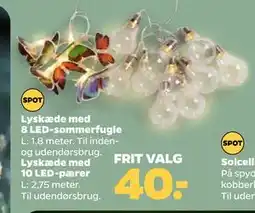 Netto Lyskæde med 10 LED-pærer tilbud