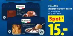 Lidl Italiensk-inspireret dessert tilbud