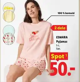 Lidl ESMARA Pyjamas tilbud
