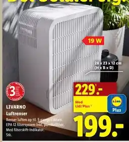 Lidl LIVARNO Luftrenser tilbud