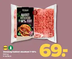 Netto VELSMAG Hakket oksekød 7-10% tilbud