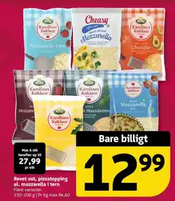 Løvbjerg Revet ost, pizzatopping el. mozzarella i tern tilbud