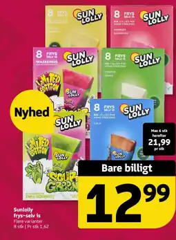 Løvbjerg Sunlolly frys-selv is tilbud