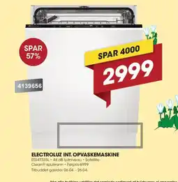 Punkt1 Electroluz int. opvaskemaskine EES47335L tilbud