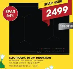 Punkt1 Electrolux 60 cm induktion HOB655NF tilbud