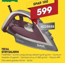Punkt1 Tefal strygejern FV6870E0 tilbud