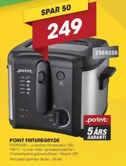 Punkt1 Point frituregryde PODF5000 tilbud