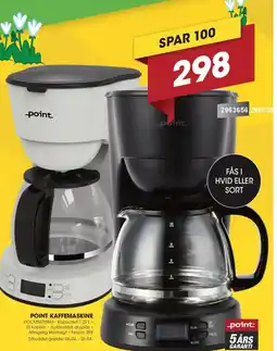 Punkt1 Point kaffemaskine POCM5010WH tilbud